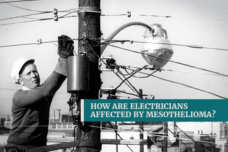Electrical workers affected by mesothelioma