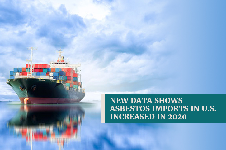 US asbestos imports increased in 2020